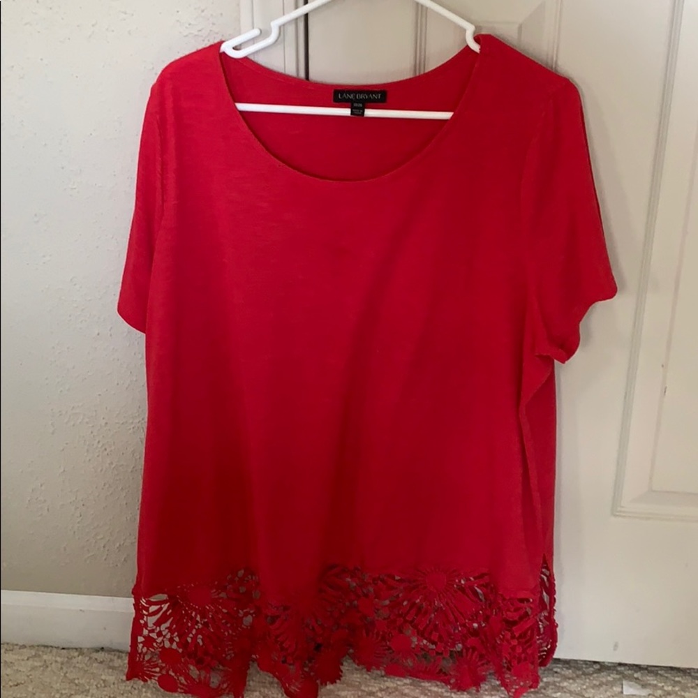 Lane Bryant Pink Top